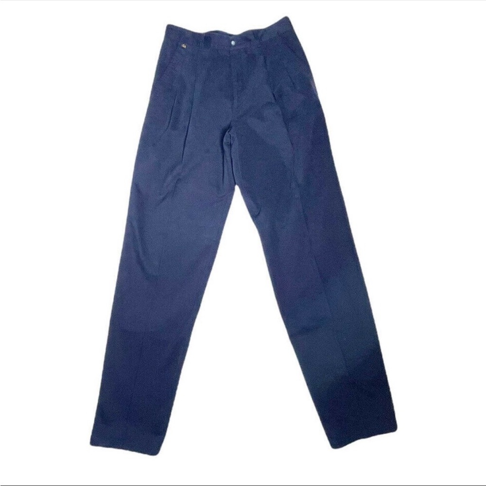 Vintage cotton pleated Lacoste trousers